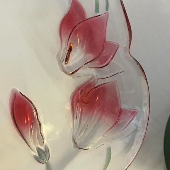 Crystal Clear Studios 1989 Cassandra Oblong Platter Vintage Hand Painted EUC - Picture 2 of 8